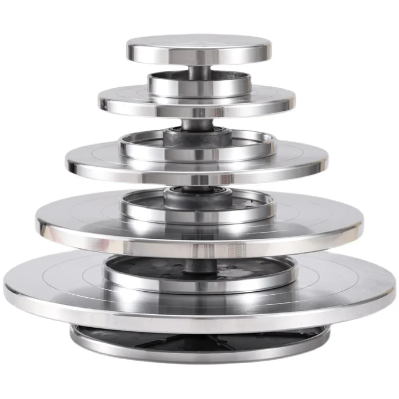 15cm-30cm Double Face Use Aluminum Turntable for Ceramic Clay Sculpture Platform Pottery Wheel Lazy Rotary Tools High Quality