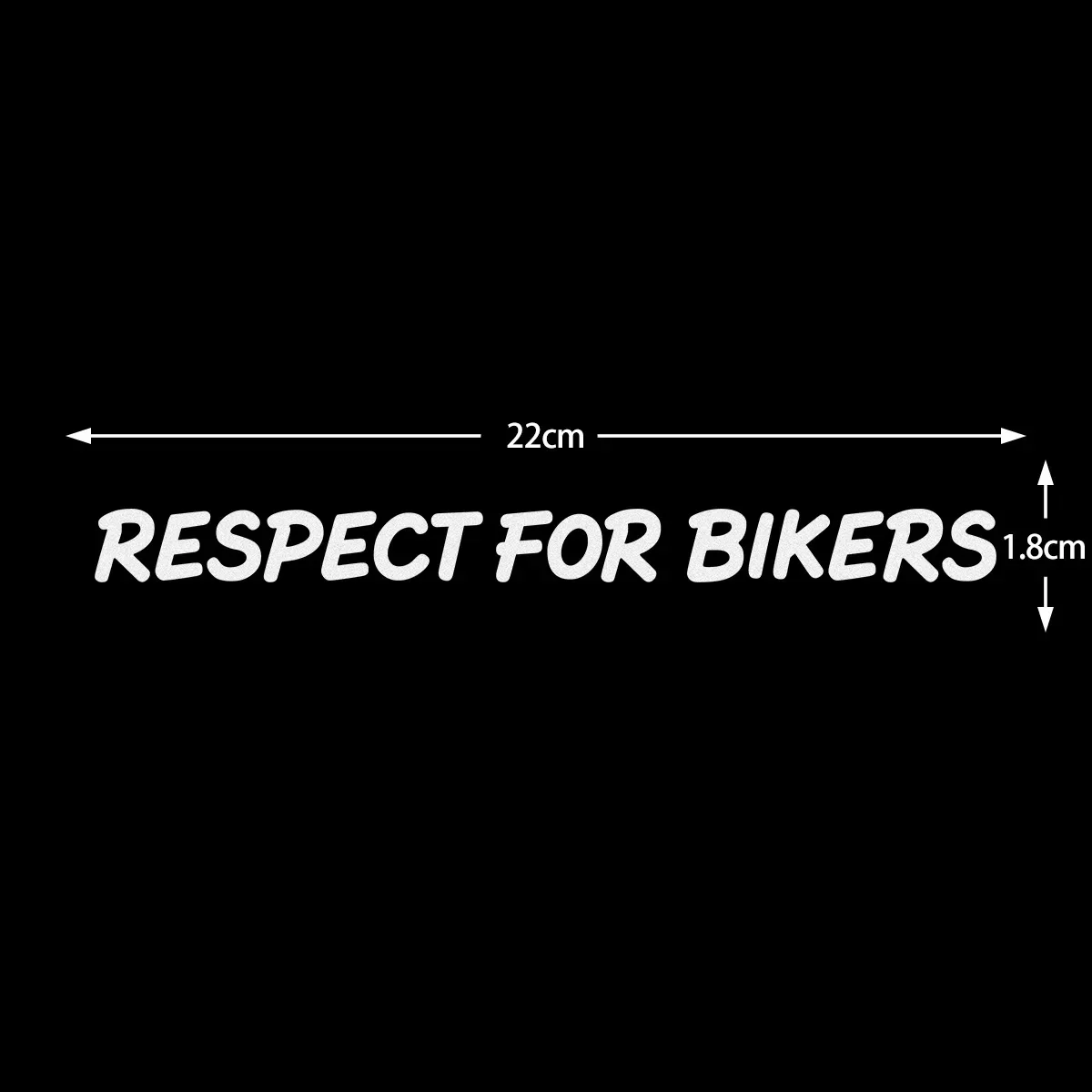 Waterproof Respect for Bikers Vinyl Stickers Decals for Car Motorcycle Helmet Body Decor
