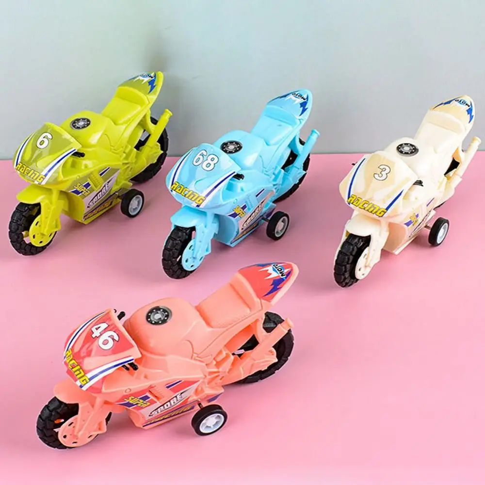 

Mini Colorful Plastic Pull Back Motorcycle Toys Model for Kids Birthday Party Favors Gifts