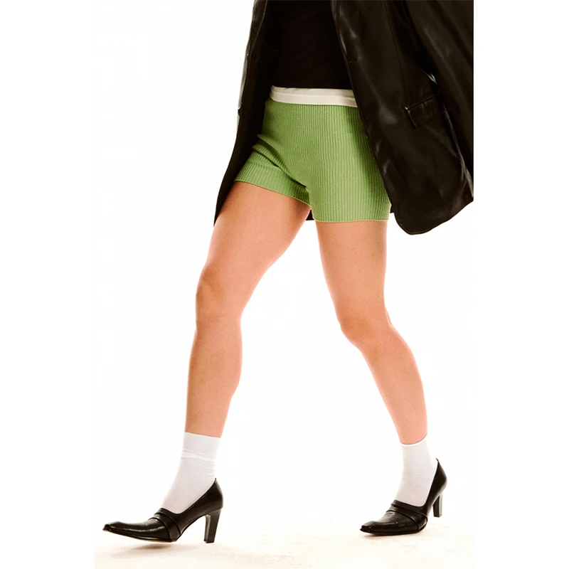 

Вязаные облегающие велосипедные шорты, женские модные брюки для езды на велосипеде, удобная дышащая летняя спортивная одежда