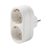EU Conversion Plug 1 To 2 Way Socket Adapter European Standard Plug Conversion 250V Power Socket Plug Travel Adapter