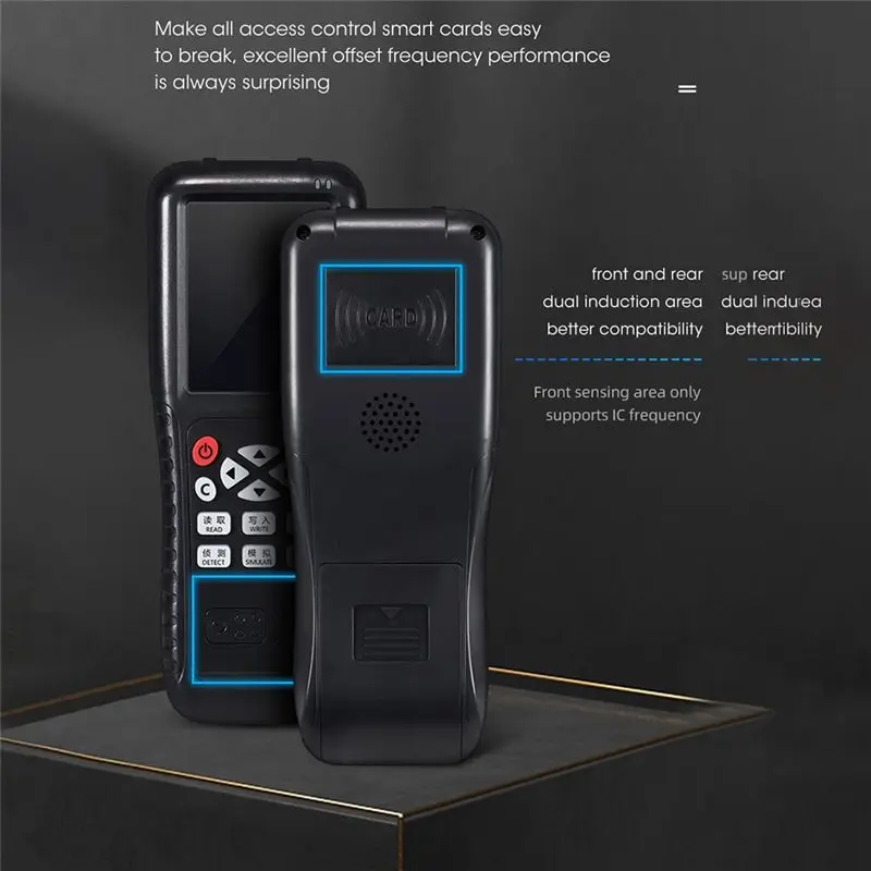 X100 Smart RFID Badge Clone Copier Replicator 13.56Mhz Encryption Decoding Reader 125Khz Card Writer Programmer with 20 Keys