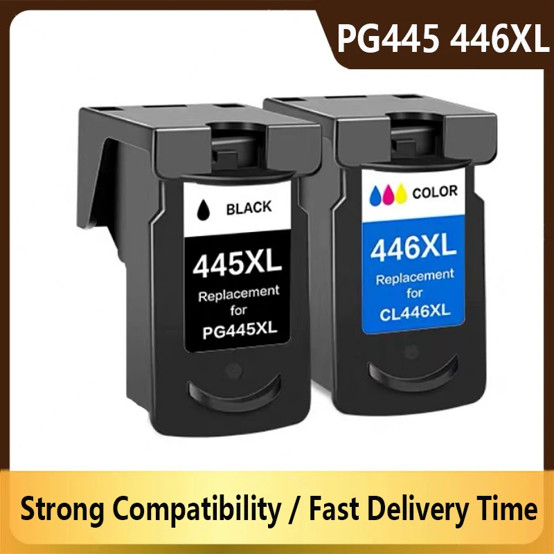 PG445 CL446 XL Ink Cartridge Replacement For Canon PG 445 CL 446 Compatible Pixma MX494 MG 2440 2540 2940 2540S IP2840 Printer