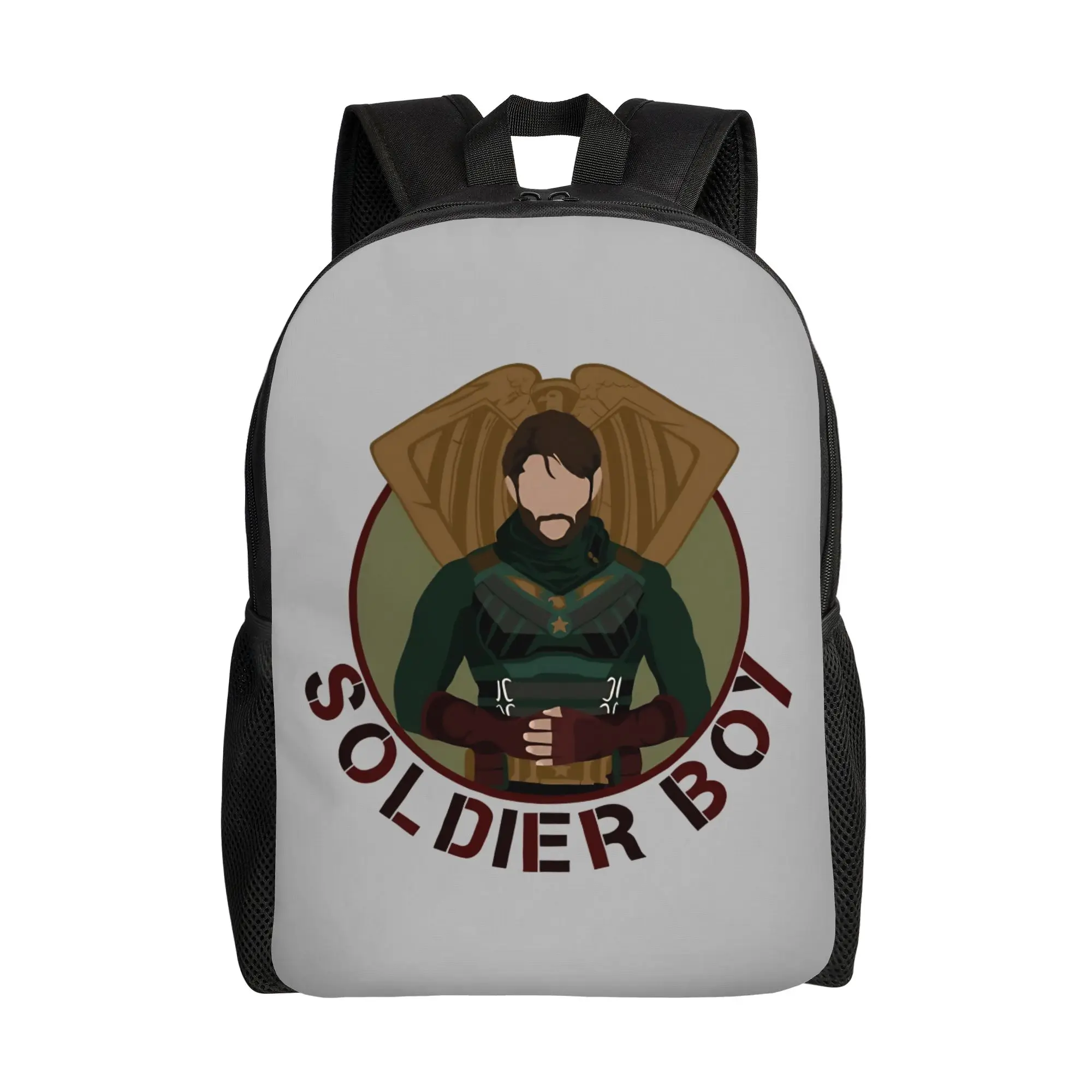 Back to school season Harajuku Design Jensen as Soldier Boy Shield Knapsack The Boys Ladies Knapsack Backpack