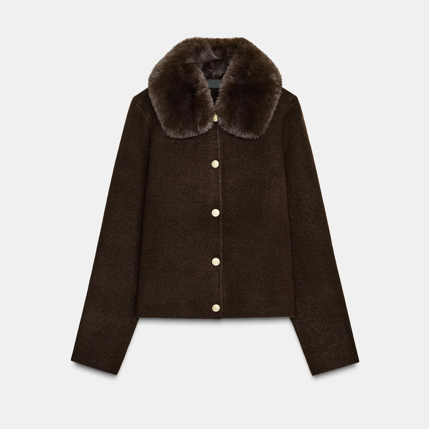 جديد خريف 2025 معطف نسائي محبوك بياقة متعددة الاستخدامات ملابس خارجية عالية الجودة ماركة Z Faionable Ele #5