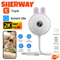 Tuya Mini WiFi Camera 2K Indoor Wireless USB Light Bulb Baby Monitor Home Security IP Camera Surveillance Auto Tracking Babe Cam
