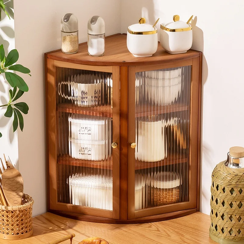 Kitchen Countertop Spice Rack Storage Shelf Item Organizing Rack Multi-level functional Storage Cabinet Pratical New Sales