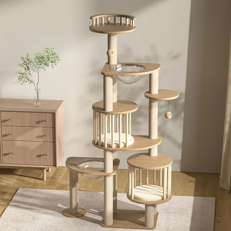 Multi-story Space Capsule Cat Jump Platform Large Cat Scratching Tree Multifunctional Pet Paradise Multi-cat Climbing Frame