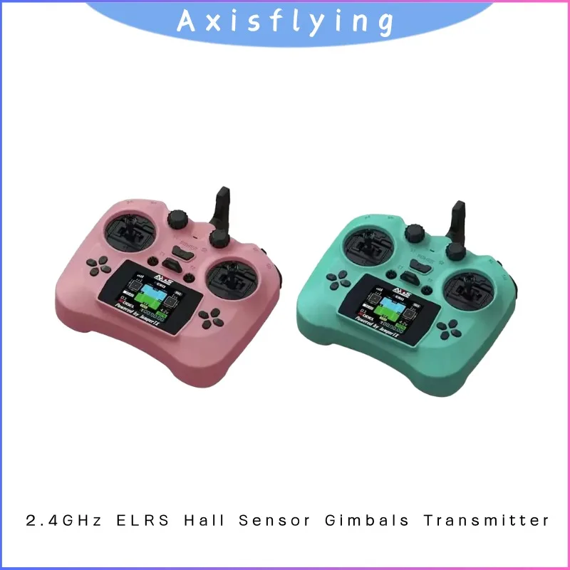 

Axisflying Pocket 2,4 ГГц ELRS RC-передатчик, датчик Холла, подвески с цветным HD-экраном, 100 МВт, 12-канальный пульт дистанционного управления для FPV дрона