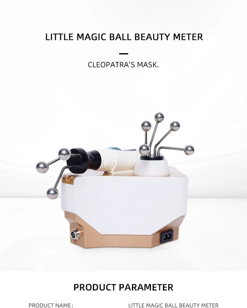 휴대용 BIO 미세전류 얼굴 마사지기 ABS 리틀 매직 볼 뷰티 살롱 기기 피부 탄력 강화 EU/UK/JP 플러그 타입