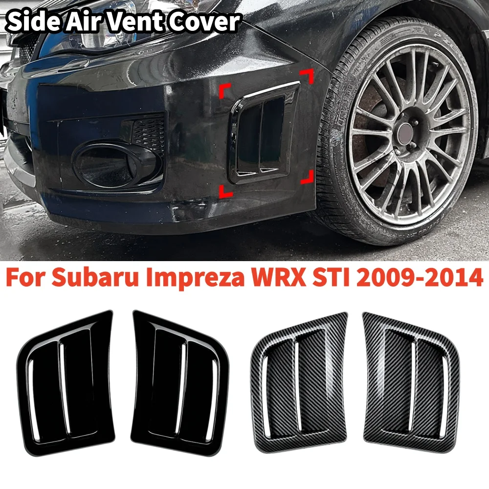 For Subaru Impreza WRX STI Hatchback 5Doors Wagon 2009-2014 Front Bumper Air Outlet Side Air Vent Cover Fender Intake Frame Trim