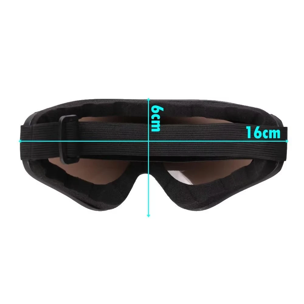 DIZETION, 1 unidad, gafas de esquí a prueba de viento para invierno, gafas para deportes al aire libre, gafas de esquí a prueba de polvo, gafas de sol con montura de lente