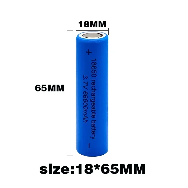 New Original 18650 Battery 3.7 V 66600mah 18650 Flashlight Battery Lithium Rechargeable Battery Toy/Charging