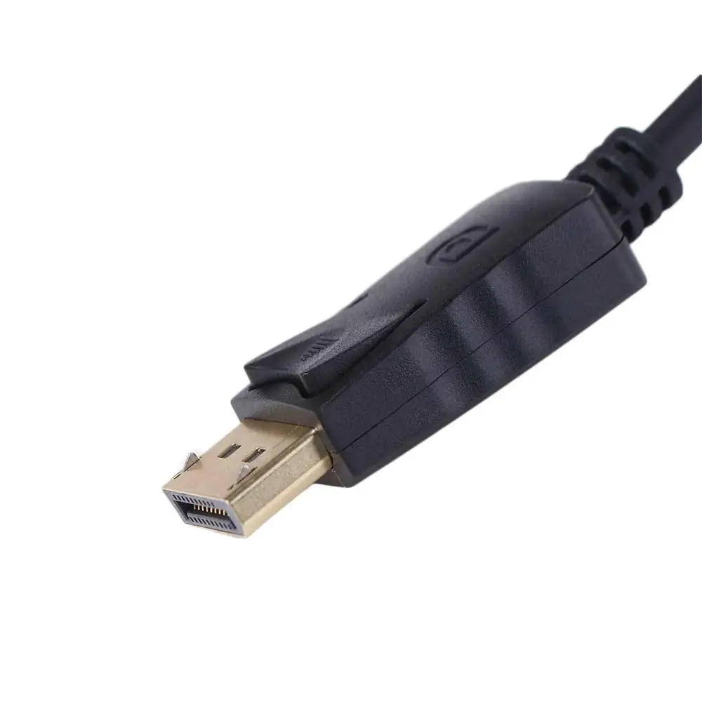 

Подключение кабеля DP-VGA Удлинительный кабель «папа-папа» Адаптер DisplayPort-VGA DP-DVI Конверсионный HD-видеокабель длиной 1,8 м