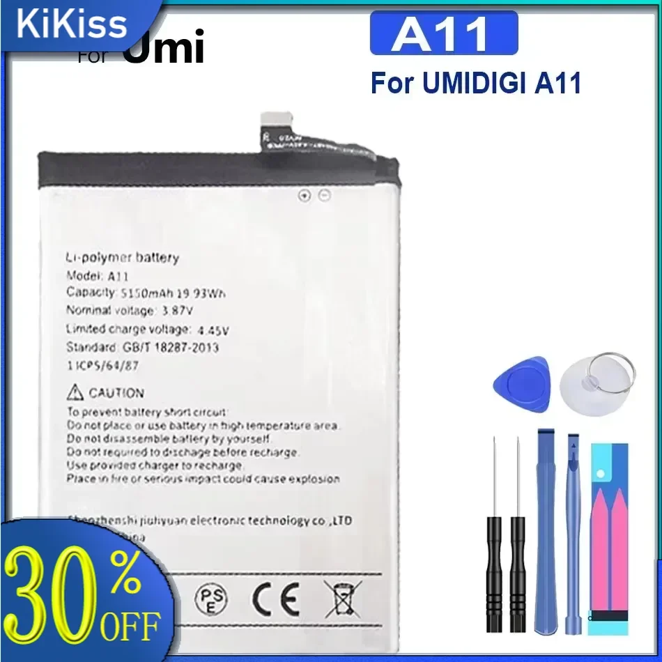 Battery 5150mAh For UMI UMIDIGI A11 A 11 Bateira