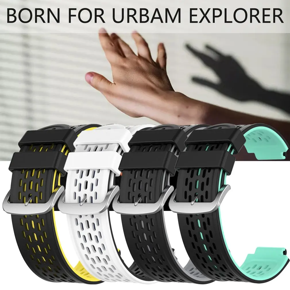

Hot Silicone Bracelet Replacement Steel Buckle Outdoor Strap For Garmin- Forerunner 735xt/220/230/235/620/630 For Smart Watch