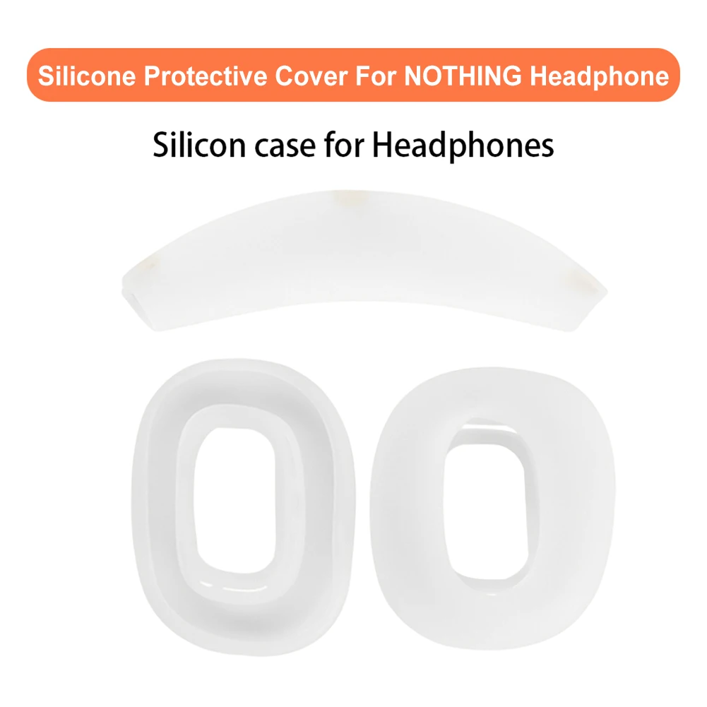 2Pcs Replacement Headphone Pads Anti-Fall Headphone Ear Cushion Non-Slip Silicone Headset Protective Case for NOTHING Headset