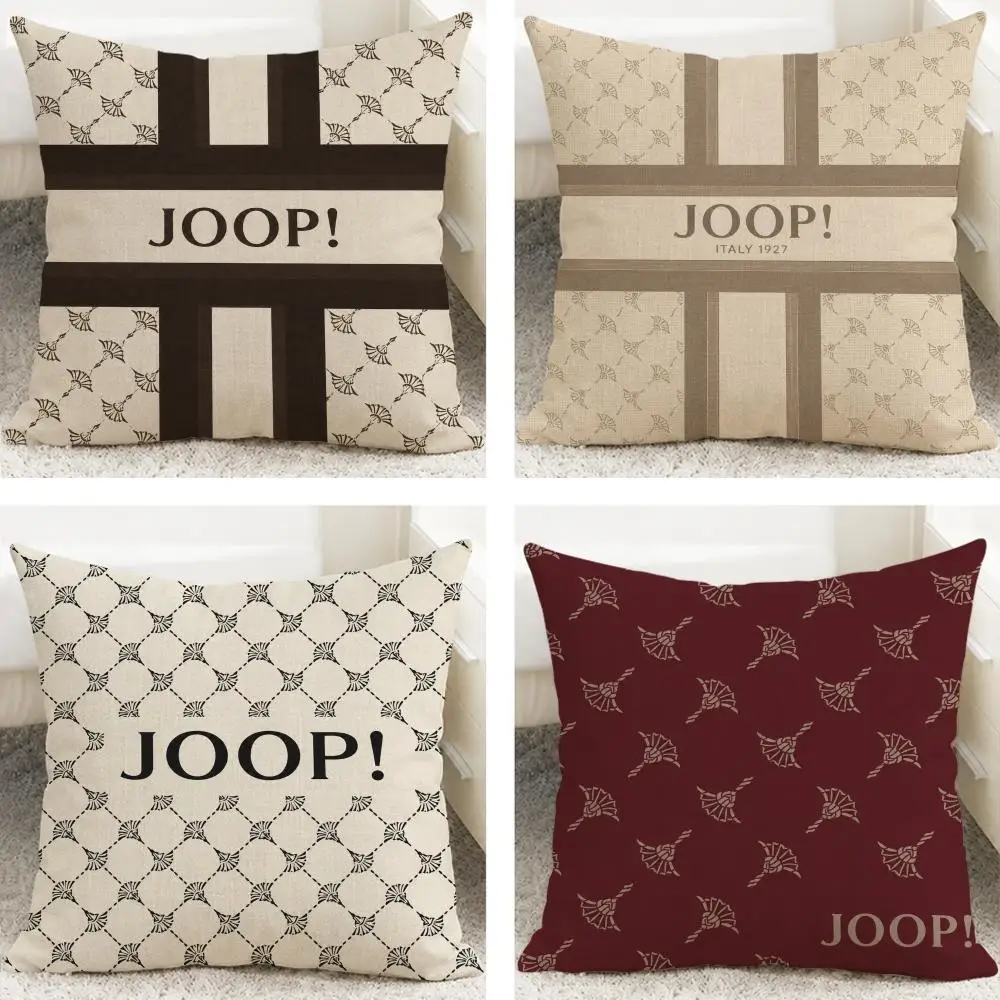 Brand JOOP! Cushion Cover Cushion Covers Natural Linen Breathable Sofa Bedroom Decor Pillowcase