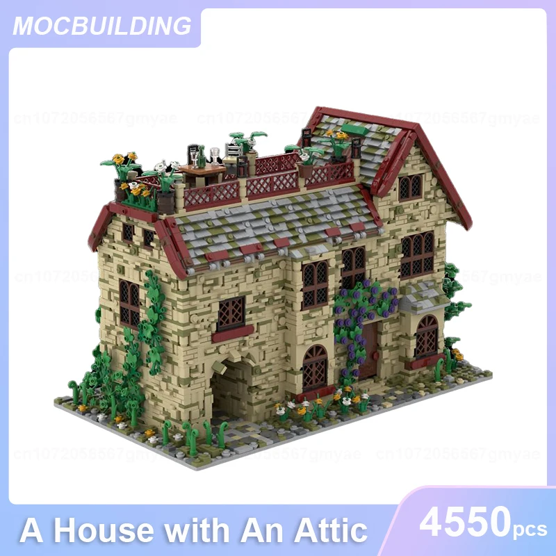 

A House with An Attic MOC Building Blocks DIY Assemble Bricks Model Educational Architecture Collection Xmas Toys Gifts 4550PCS