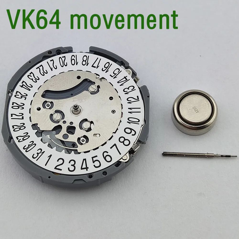

VK64 movement New Vk64a Quartz Movement Vk64 Watches Movement Watch Accessories Date At 6