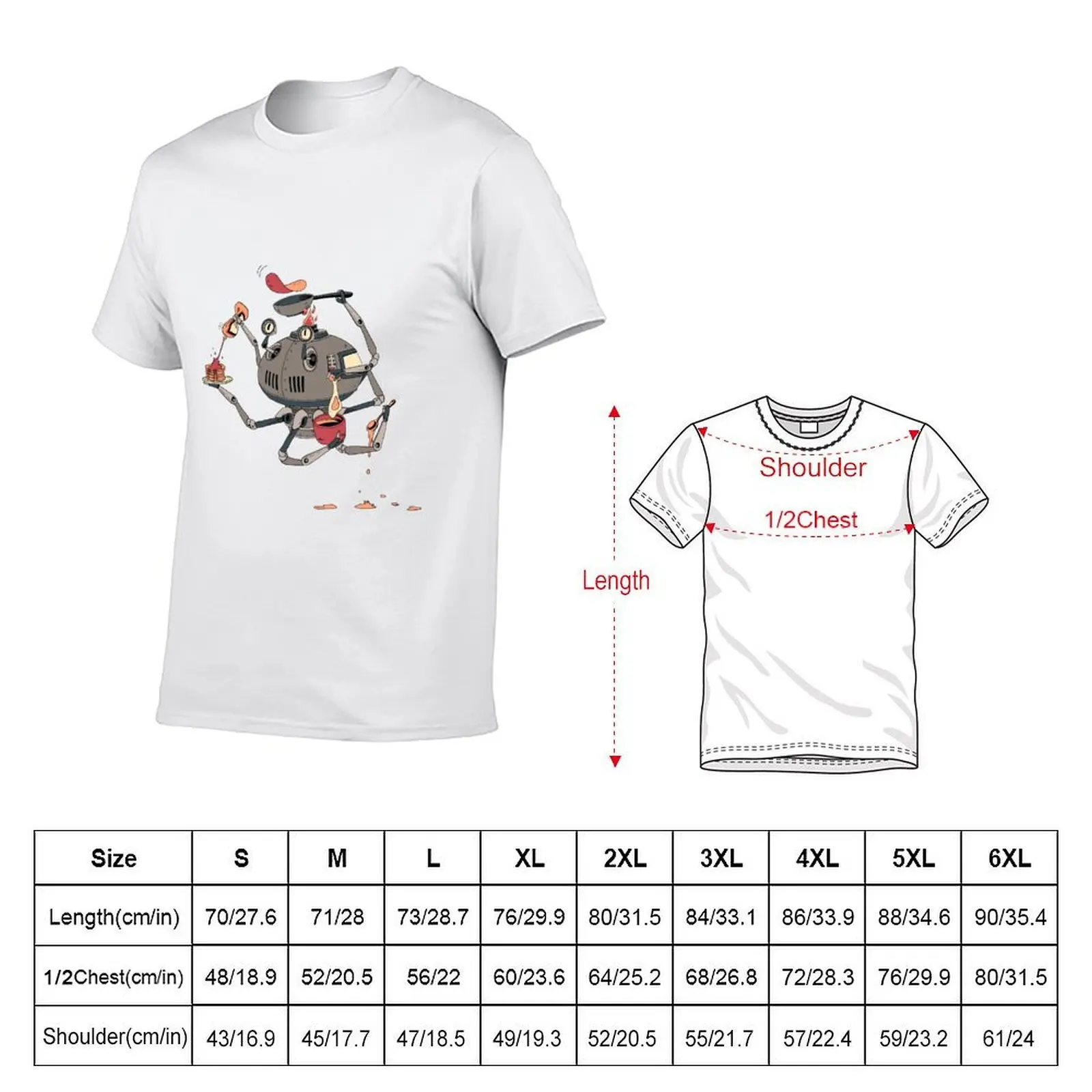 Pancake-bot T-Shirt boys animal print oversized black t shirts for men