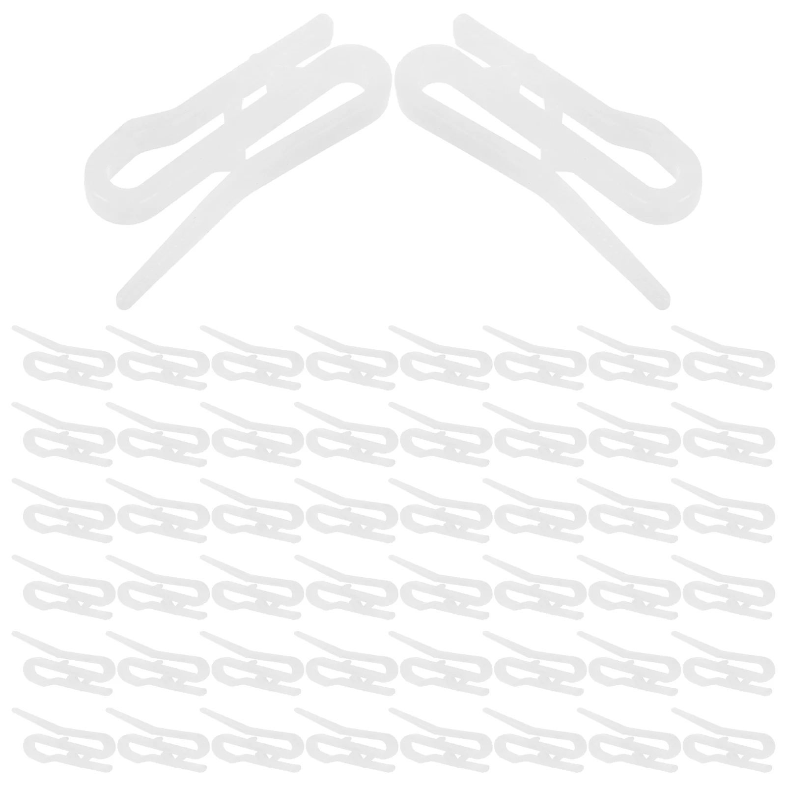

Curtain Hooks Durable Easy Installation Prevent Swaying Plastic Hooks for Curtain Drapes Clips Garment Shirt Folding Car Hidden