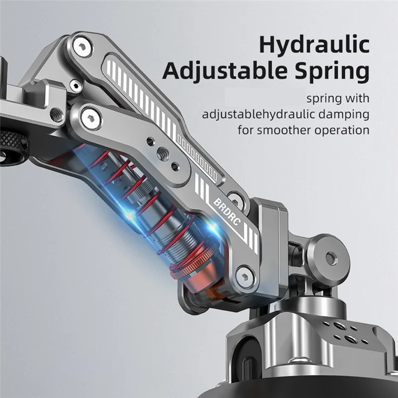 

A17Z BRDRC For DJI Pocket 3 Car Mount Bracket Support Arm Z-Axis Damper Shock Absorber Arm Camera Car Suction Cup Mount