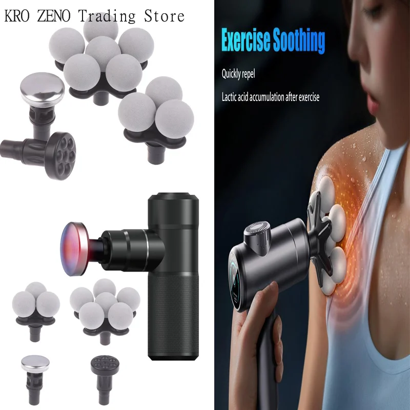 Replacement Heads For Massage Tool Muscle Stimulator Fascia Therapy Body Relaxation Shaping Exercising Fascia Tool Massager Head