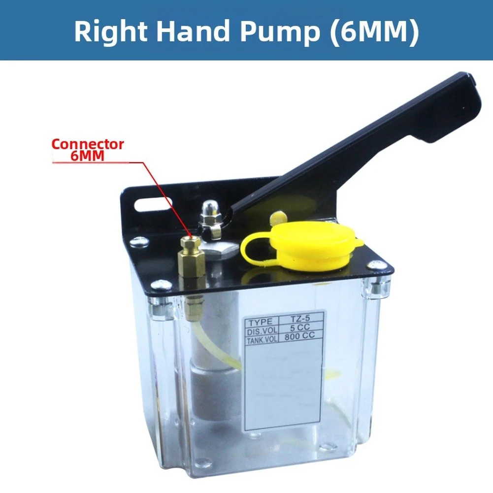 Hand Pressure Oil Pump Capacity 0.8L For Machine Tools Machining Center Injection Molding 6mm Hand Pressure Oil Pump