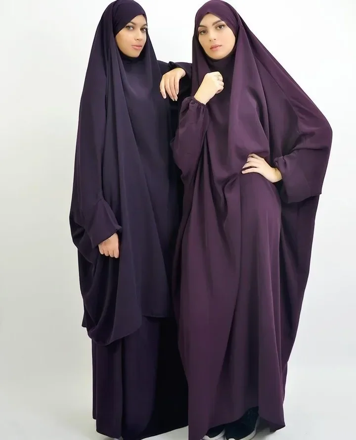 

Eid Hooded Abaya Muslim Women Prayer Garment Hijab Dress Arabic Overhead Khimar Abayas Kaftan Ramadan Gown Islamic Clothes Niqab