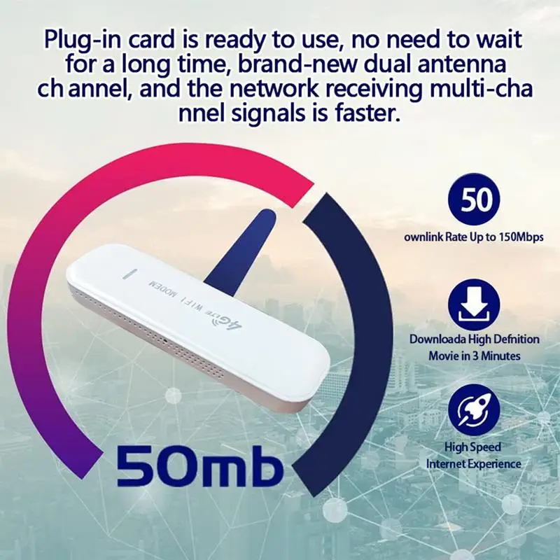 Routeur WiFi portable USB, adaptateur réseau sans fil, point d'accès mobile de poche, grotte WiFi, partage multi-appareils, 4G