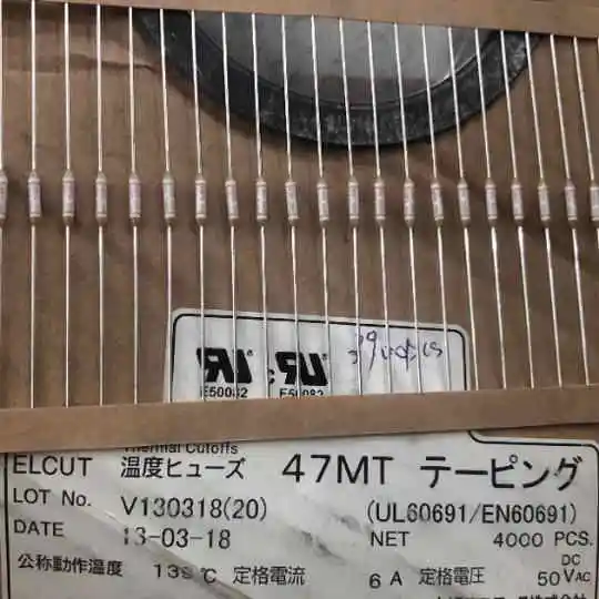 20pcs/imported temperature fuse 47MT 47M UMI 139 degrees 6A 50V small volume high current thermal fuse