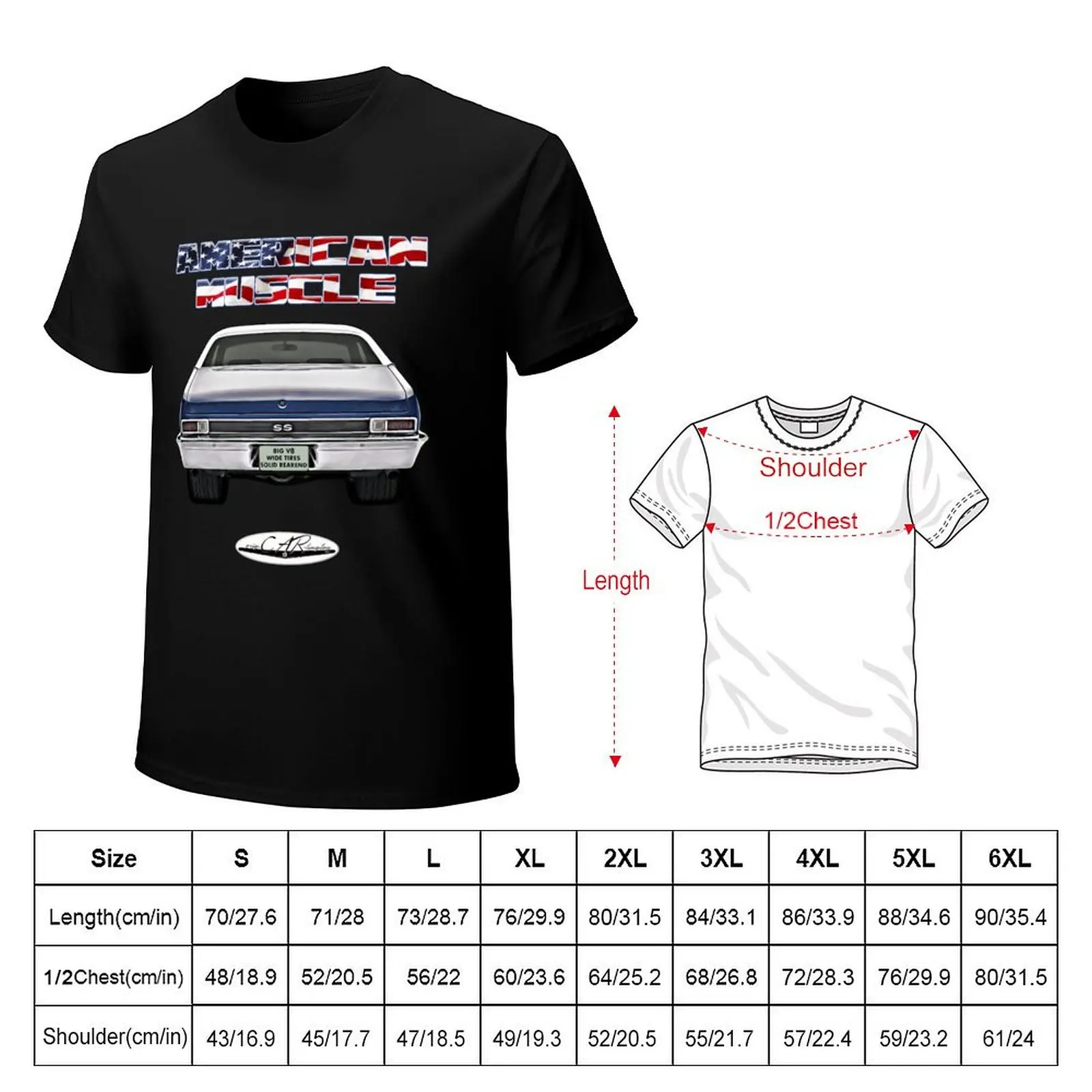 Nova Hotrod Muscle Car Oldtimer Youngtimer 1968 1969 1970 1971 1972 T-Shirt Casual Daily Outfit T-Shirt