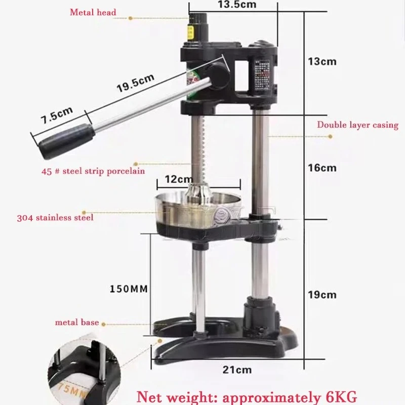 Manual Stainless Steel Fruit Juicer Kitchen Hand Press Machine Fruits Juice Extractor Citrus Orange Lemon Pomegranate Squeezer