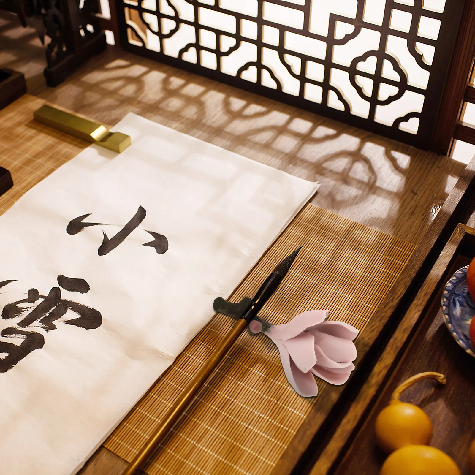 

Керамическая подставка для каллиграфических кистей в форме кисти, держатель для кистей для рисования и письма, художественный декор для рабочего стола в китайском стиле