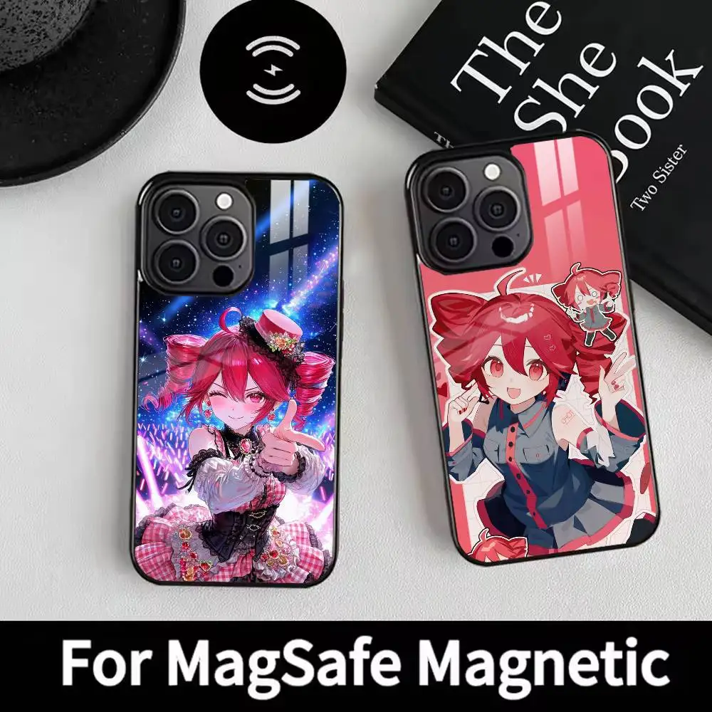 

Red-haired singer Kasane Teto Phone Case For iPhone 17,16,15,14,13,12,Plus,Pro,Max For Magsafe Magnetic Wireless Charge