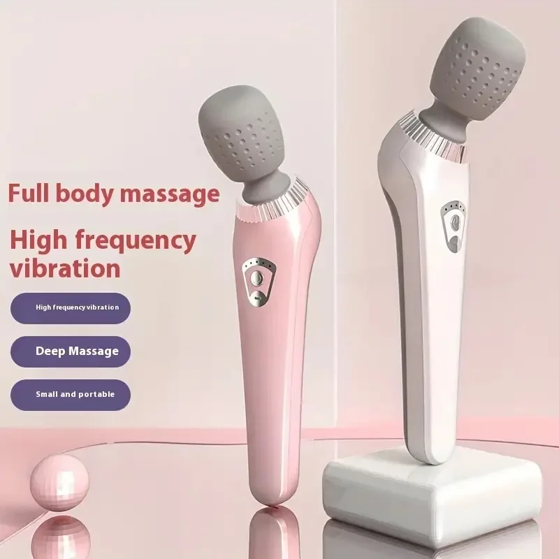 New mini handheld fitness massage device. Compact full-body muscle massager. Relaxing vibrating massage stick massage gun