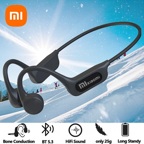 Xiaomi Mijia-Auriculares deportivos de conducción ósea, cascos inalámbricos compatibles con Bluetooth, TWS, manos libres con micrófono para correr