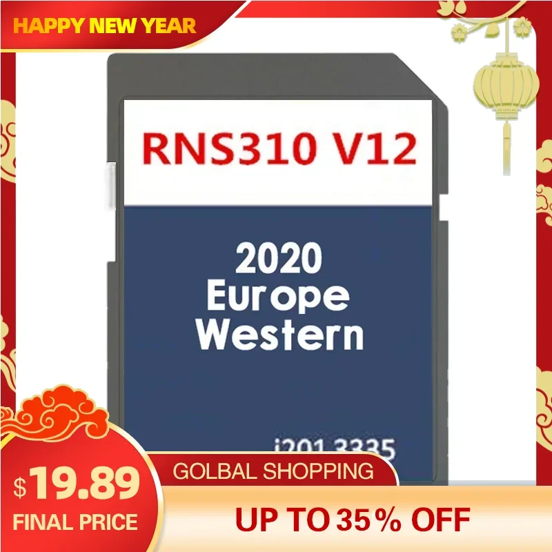

SD-карта VW Amundsen Navi, новейшая версия 2020, Западная Европа, RNS310, SD-карта с наклейками с защитой от запотевания