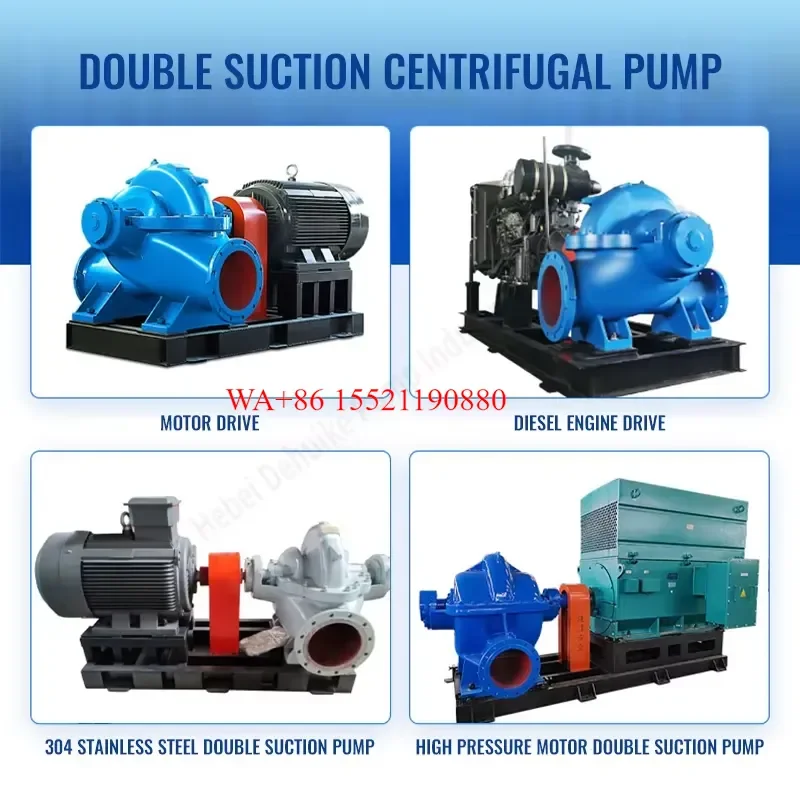 WMWMNU for Farm Smart Electric Water Centrifugal Horizontal Double Suction Split Pump for High Building Agricultural