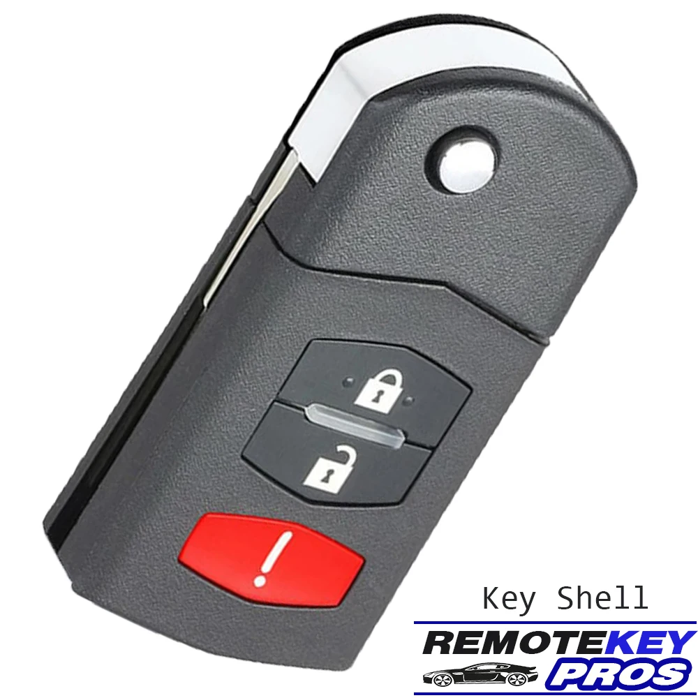 

DIYKEY 3 Button Replace Flip Shell Remote Key Case Fob for Mazda 3 5 6 RX8 CX5 CX7 CX9