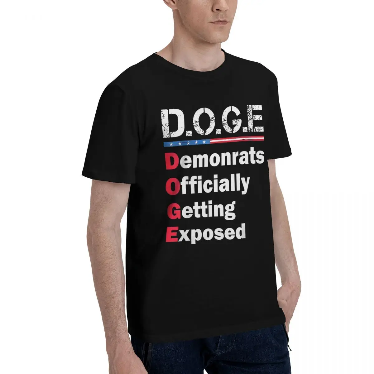 D O G E Democrats Officially Getting Exposed Sports Tees Vintage Activity competition Championship Funny Graphic USA Size