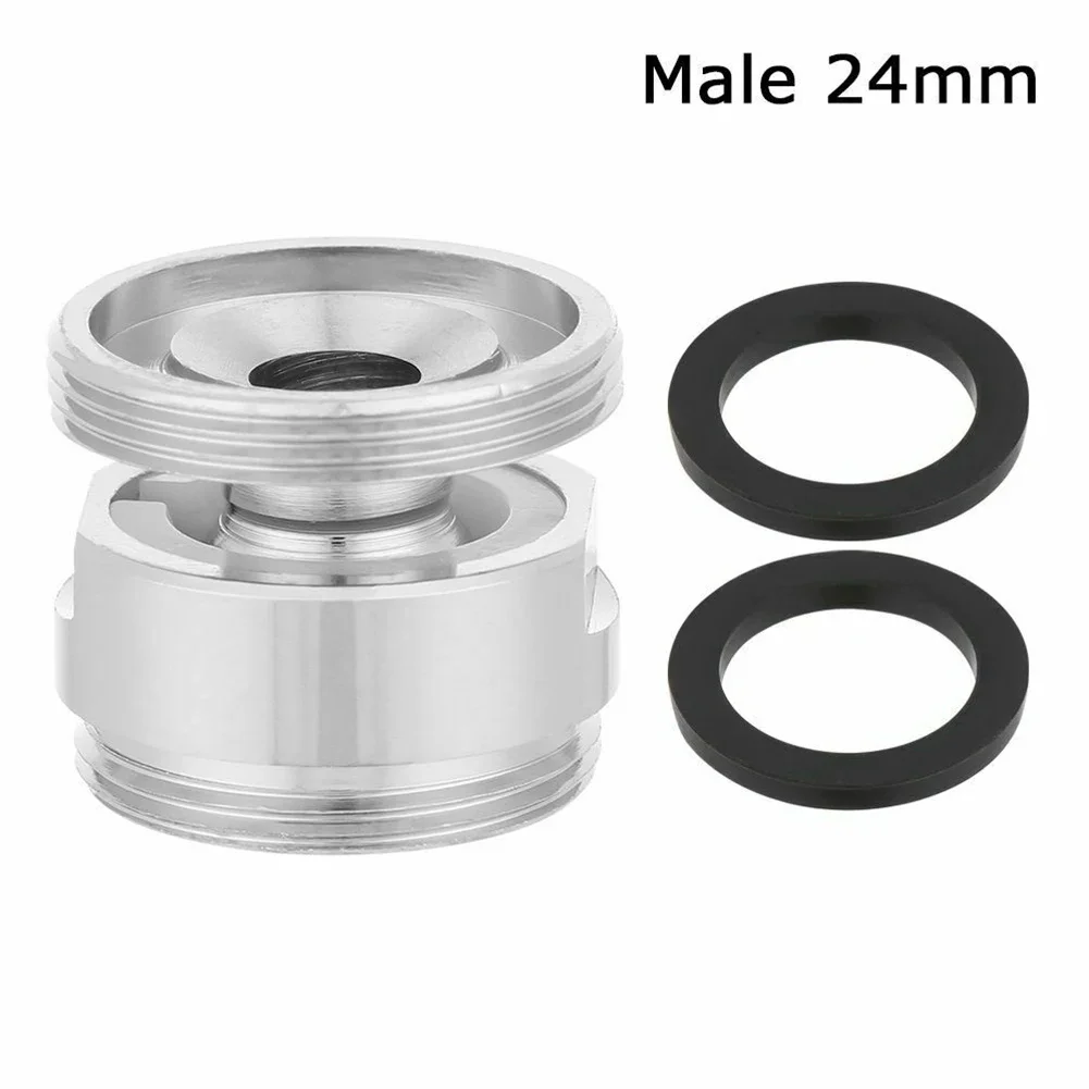 

360 Degree Adjustable Faucet Connector New Bubble Aerator Adapter For Kitchen Bathroom Male 12/14/16/18/20/22/24mm To Male 22mm