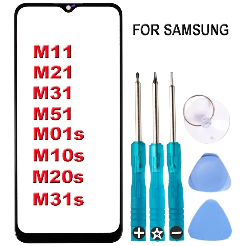 

High quality outer touch screen glass lens for Samsung Galaxy m01s m10s m20s M21s M11 M21 M31 M51
