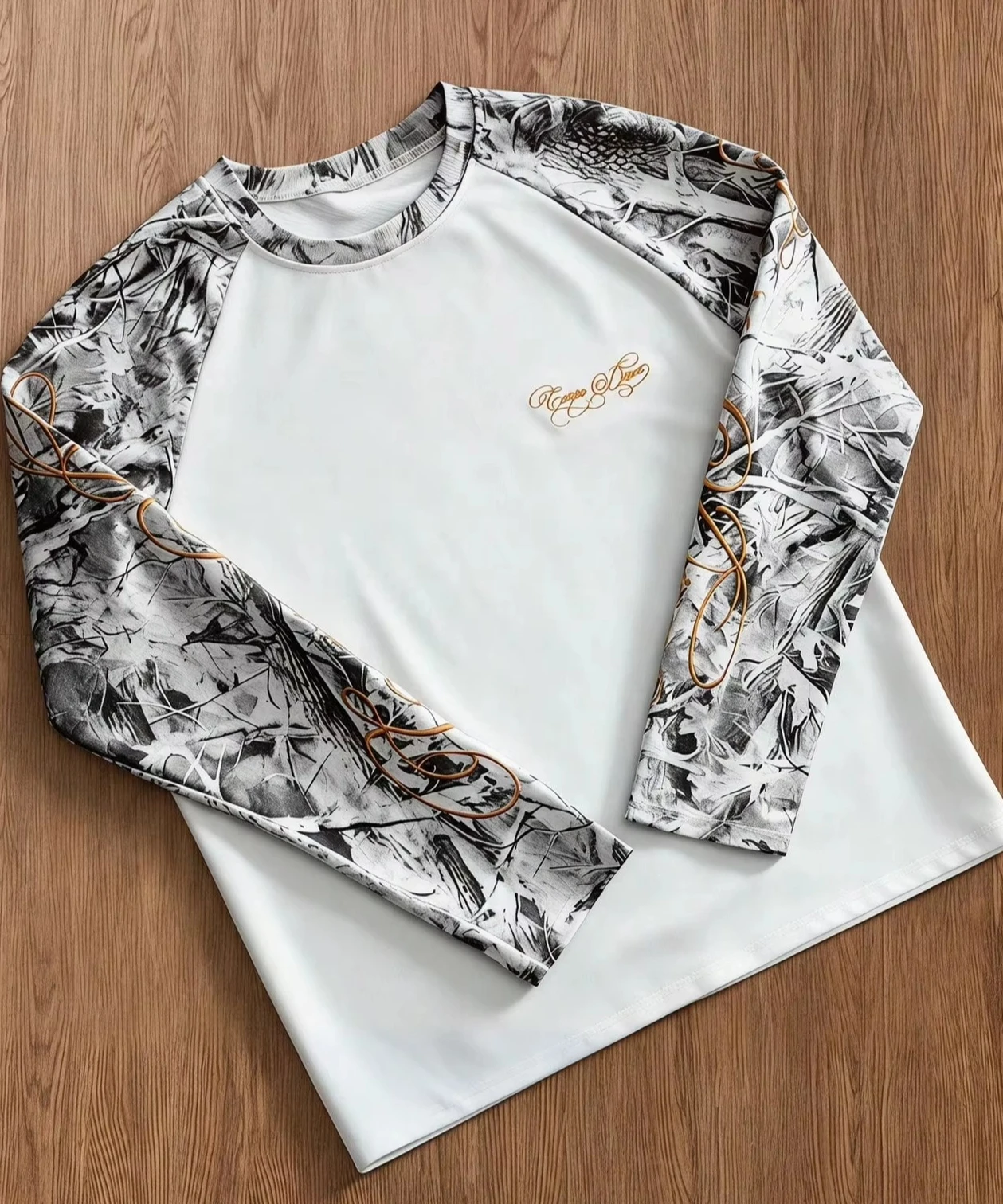 Men and Women Casual Base Layer Shirt Men's Camouflage Sports T-shirt Long-sleeved T-shirt Men's T-shirt  Streetwear Harajuku