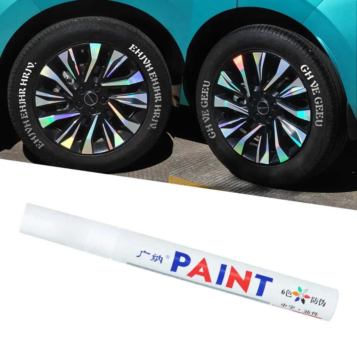 Lack Reiniger Auto Rad Reifen Fettige Malerei Stift Auto Gummi Reifen Poliert Metall Permanent Marker Graffiti Touch Scratch Nass Wachs – Detail 16