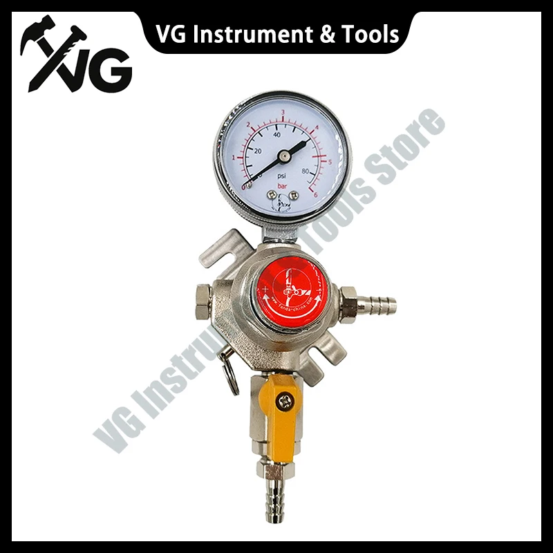 New CO2 Regulator With Gas Connector Metal Home Brew Beer Professional Bar Beer Accessories One Block One Connection
