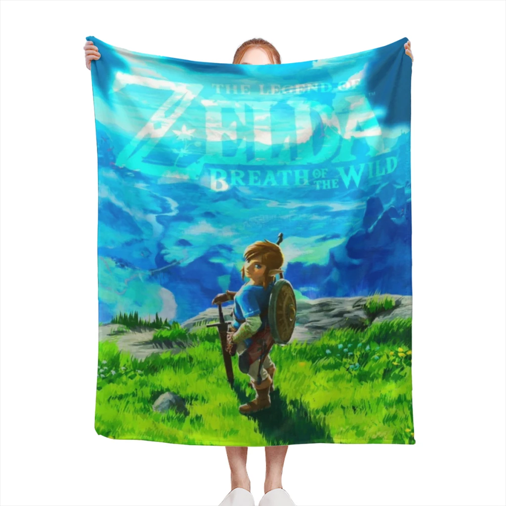 Z-Zelda Medium Blanket Comforter Flannel Soft throw Blankets Warm Home and Decoration