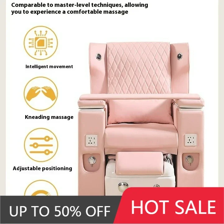 

Pedicure Spa Chair Footrest Stool Beautician Motorized Adjustable Armchair Massage Drainage Pump Cadeira Demanicure Chair