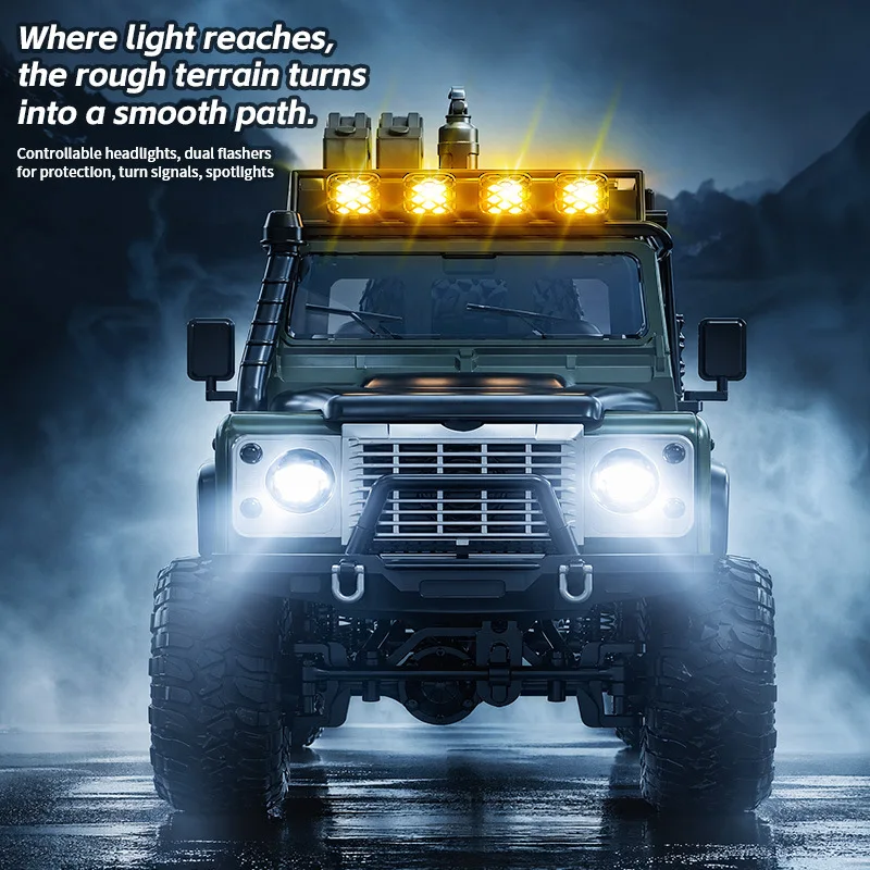 1:12 Remote Control Off Road Climbing Car 4 Wheel Drive 2 4G 1 12 Full Proportional Led Lights All Terrain Adult Hobby Model Car